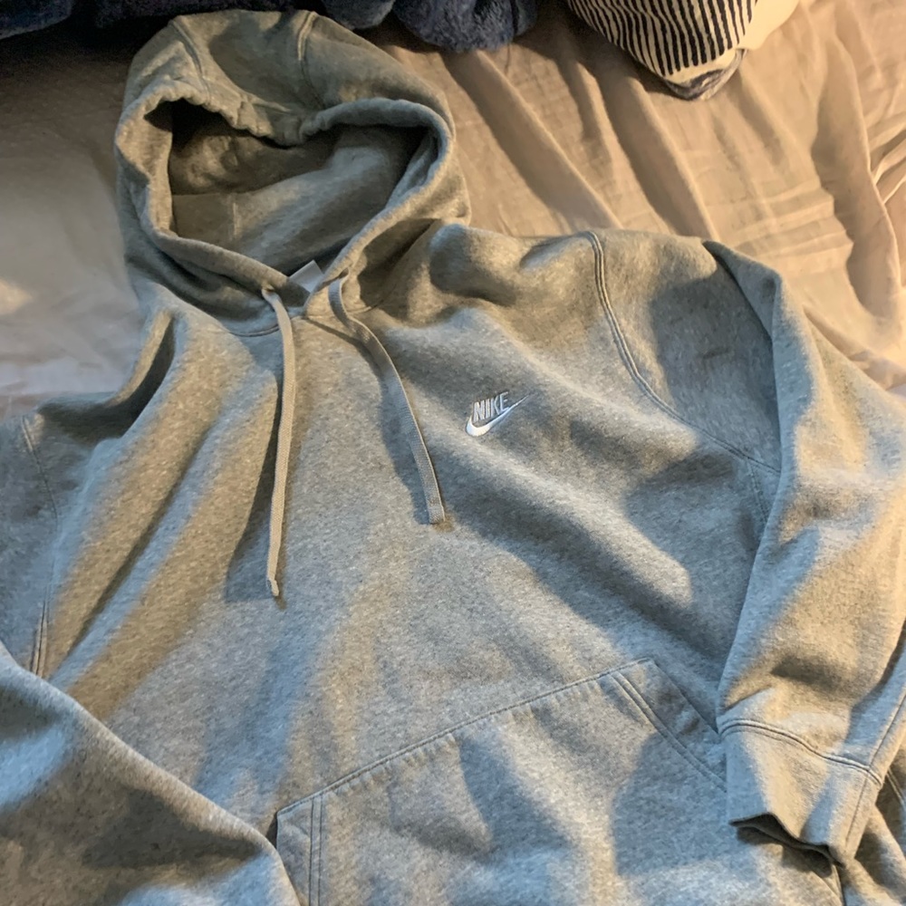 Grey Nike Pullover Hoodie